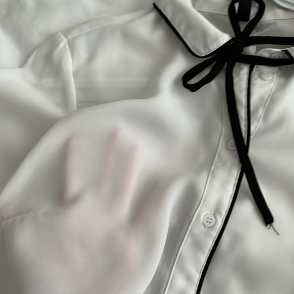 H&M bow shirt blouse - Picture 6 of 8